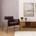 Poltrona Nixon Suede Marrom