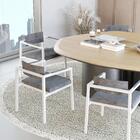 Poltrona Noah Fixa C/4 Pés 78 X 60,5 X 60,5 Cm Pés Brancos