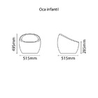 Poltrona Oca Infantil Em Polietileno Azul Tramontina