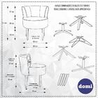 Poltrona Olivia Base Madeira Suede Preto