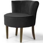 Poltrona Olivia Base Madeira Suede Preto