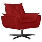 Poltrona Opala Base De Balanço Com Puff Amamentação Suede Ver