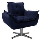 Poltrona Opala Base Giratória De Metal Corano - Amarena Móvei