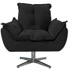 Poltrona Opala Base Giratória De Metal Corano - Doce Sonho Mó