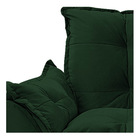 Poltrona Opala Base Giratória De Metal Suede Verde - Amarena