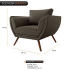 Poltrona Opala Budapest Couro Sintético Cinza