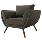 Poltrona Opala Budapest Couro Sintético Cinza