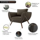 Poltrona Opala Budapest Couro Sintético Cinza