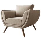 Poltrona Opala Budapest Linho Bege Claro