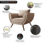 Poltrona Opala Budapest Linho Bege Claro