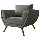 Poltrona Opala Budapest Linho Cinza Jeans