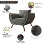 Poltrona Opala Budapest Linho Cinza Jeans