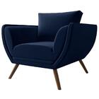 Poltrona Opala Budapest Veludo Azul