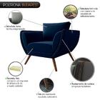 Poltrona Opala Budapest Veludo Azul