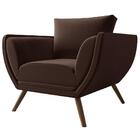 Poltrona Opala Budapest Veludo Marrom Café