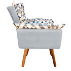 Poltrona Opala Composê D87 Com Suede Pés Palito D'rossi - Cin