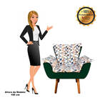 Poltrona Opala Composê D87 Com Suede Pés Palito D'rossi - Ver