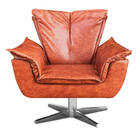 Poltrona Opala Corino Glow Nozes Base Giratória Cromada Bnn D