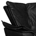 Poltrona Opala Corino Glow Preto Base Giratória Cromada Bnn D