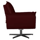 Poltrona Opala Decorativa Base De Balanço Amamentação Suede B