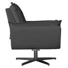 Poltrona Opala Decorativa Base De Balanço Amamentação Suede C