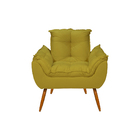 Poltrona Opala Decorativa - Escritório - Recepção - Amarela