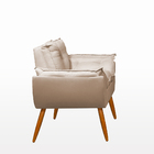 Poltrona Opala Decorativa - Escritório - Recepção - Bege