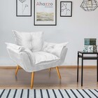 Poltrona Opala Decorativa Para Sala De Estar Recepção Corino