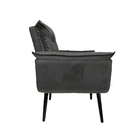 Poltrona Opala Decorativa Suede - Grafite