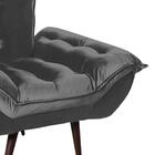 Poltrona Opala Decorativa Veludo Cinza Geórgia Shop Jm
