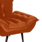 Poltrona Opala Decorativa Veludo Terracota Geórgia Shop Jm