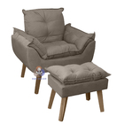 Poltrona Opala E Puff Opala Marrom