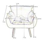 Poltrona Opala New Jacquard Bege