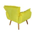 Poltrona Opala New Veludo Amarelo