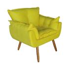 Poltrona Opala New Veludo Amarelo