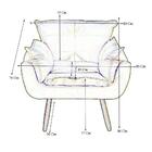 Poltrona Opala New Veludo Marsala