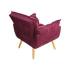 Poltrona Opala New Veludo Marsala