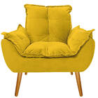 Poltrona Opala Palito Corano  - Doce Sonho Móveis - Amarelo
