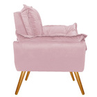 Poltrona Opala Palito Mel Corano - Amarena Móveis - Rosa Bebê