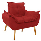 Poltrona Opala Palito Mel Corano - Amarena Móveis - Vermelho