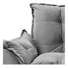 Poltrona Opala Palito Mel Suede Cinza - Amarena Móveis