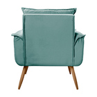 Poltrona Opala Pés Palito Decorativa Sala E Quarto Veludo Tur