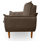 Poltrona Opala Premium Para Sala E Quarto Suede Capuccino - J