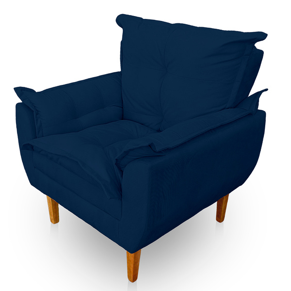 Poltrona Opala Premium Para Sala E Quarto Suede - Jylcrom - A