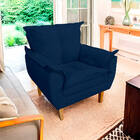 Poltrona Opala Premium Para Sala E Quarto Suede - Jylcrom - A