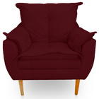 Poltrona Opala Premium Para Sala E Quarto Suede - Jylcrom - B