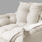 Poltrona Opala Suede Bege - Vallisa Decor