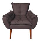 Poltrona Opala Suede Marrom