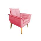 Poltrona Opala Suede Rosa