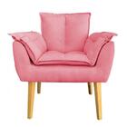 Poltrona Opala Suede Rosa